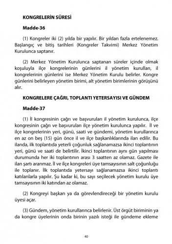 2018 CHP Tüzüğü 37