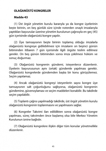 2018 CHP Tüzüğü 38