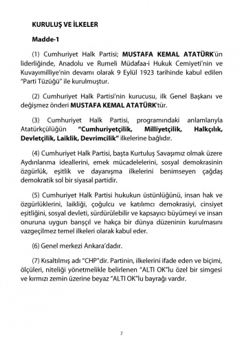 2018 CHP Tüzüğü 4