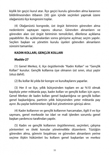 2018 CHP Tüzüğü 40