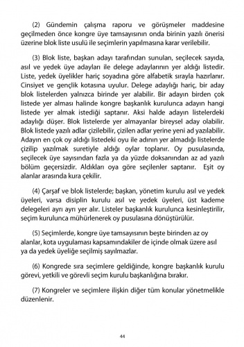 2018 CHP Tüzüğü 42