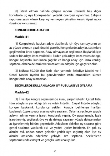 2018 CHP Tüzüğü 44