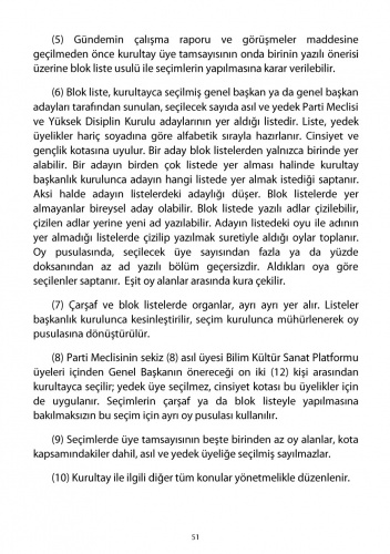 2018 CHP Tüzüğü 45