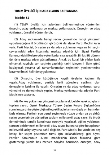 2018 CHP Tüzüğü 48
