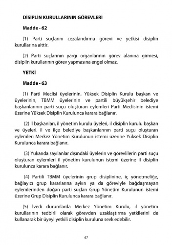2018 CHP Tüzüğü 59