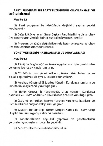 2018 CHP Tüzüğü 73