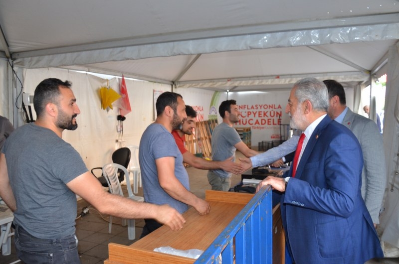 Saadet Partisi büyükşehir adayı  Necdet Gökçınar'ın  saha çalışması 15