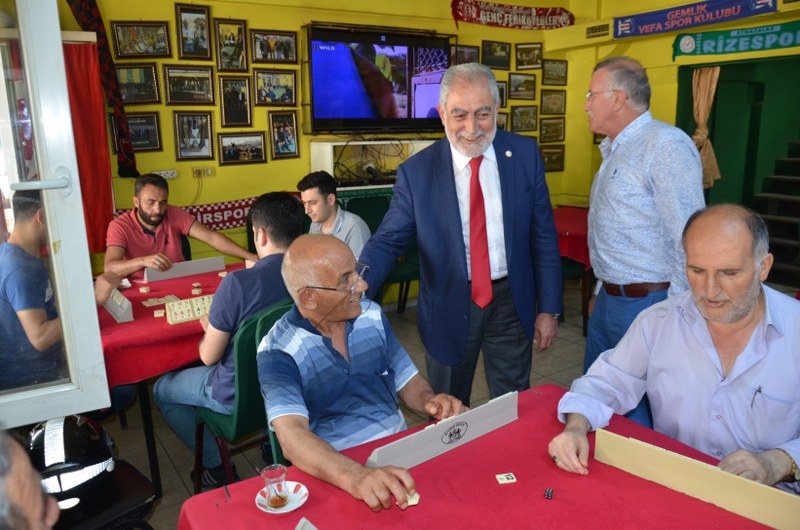 Saadet Partisi büyükşehir adayı  Necdet Gökçınar'ın  saha çalışması 17