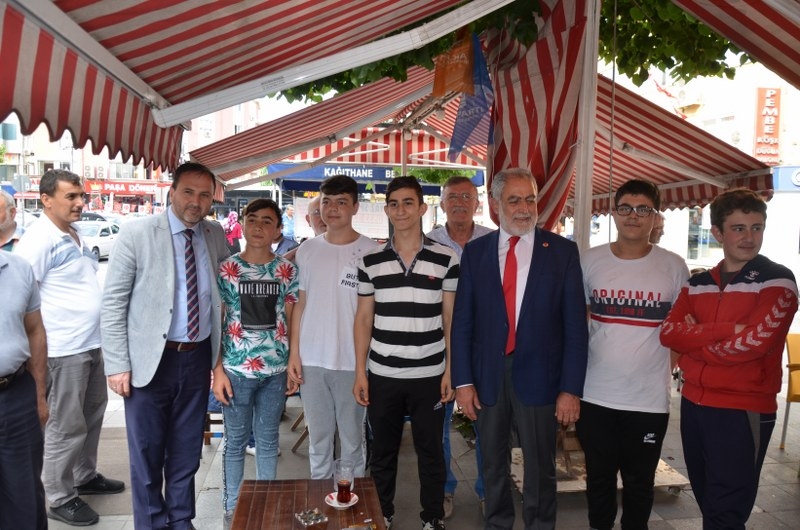 Saadet Partisi büyükşehir adayı  Necdet Gökçınar'ın  saha çalışması 3