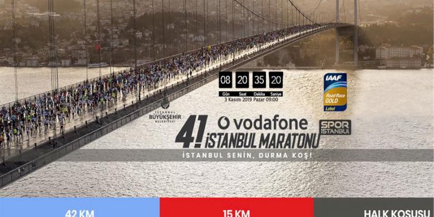 VODAFONE 41. İSTANBUL MARATONU HALK KOŞUSU KAYITLARI BAŞLADI