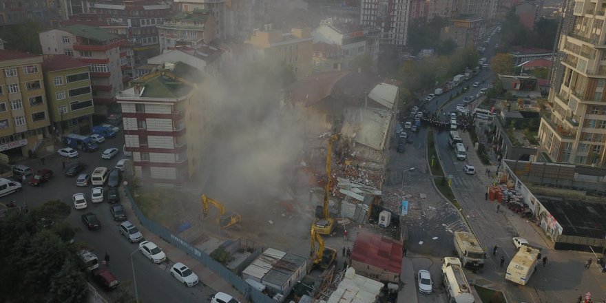 Hava fotoğrafları // Kağıthane'de yıkım gerginliği