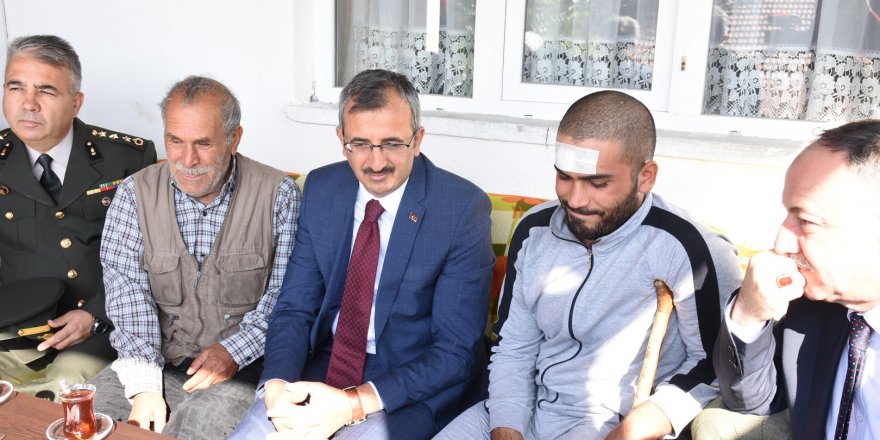 Kırıkkale Valisi'nden, Barış Pınarı gazisine ziyaret