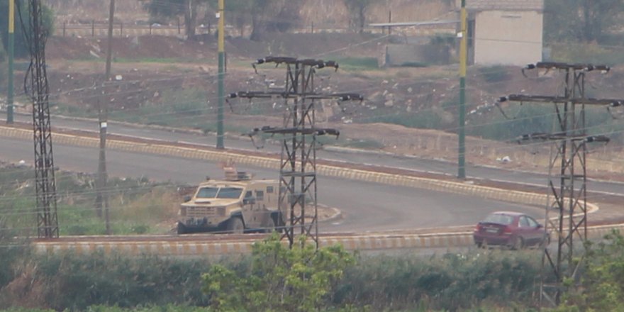 ABD’NİN ZIRHLI ARACI KAMIŞLI'DA GÖRÜNTÜLENDİ