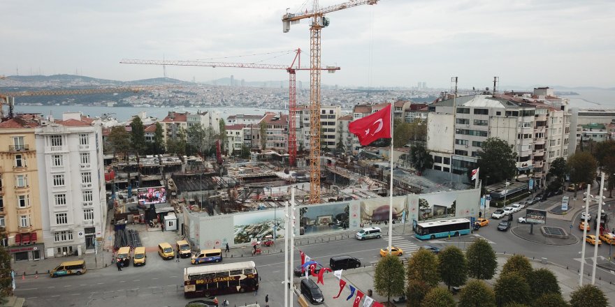 YENİ AKM YÜKSELİYOR... SON DURUM HAVADAN FOTOĞRAFLANDI