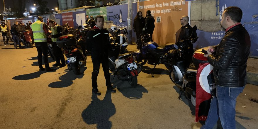 MOTOSİKLETÇİLER ATATÜRK'Ü ANMAK İÇİN KONVOY YAPTI