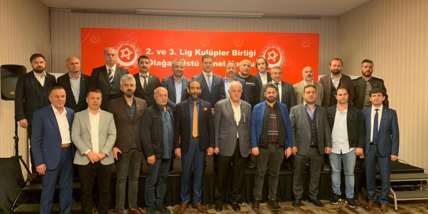 2'NCİ VE 3'ÜNCÜ LİG KULÜPLER BİRLİĞİ'NDE YENİ BAŞKAN VOLKAN CAN