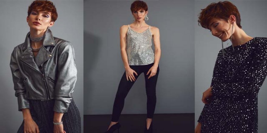 "KOMBİNLERİN FAVORİ PARÇASI IŞILTILI KIYAFETLER OLDU"