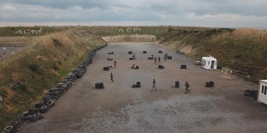ÖZEL HAREKATIN NEFES KESEN TATBİKATI HAVADAN GÖRÜNTÜLENDİ