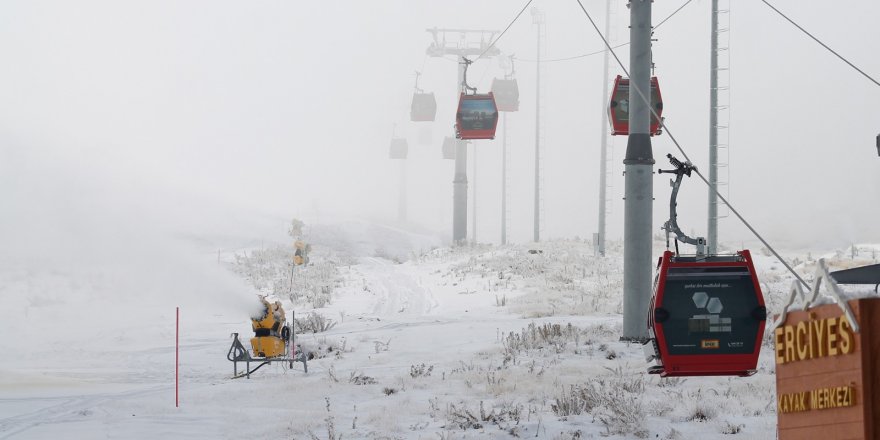 ERCİYES'TE KAYAK SEZONU AÇILIYOR