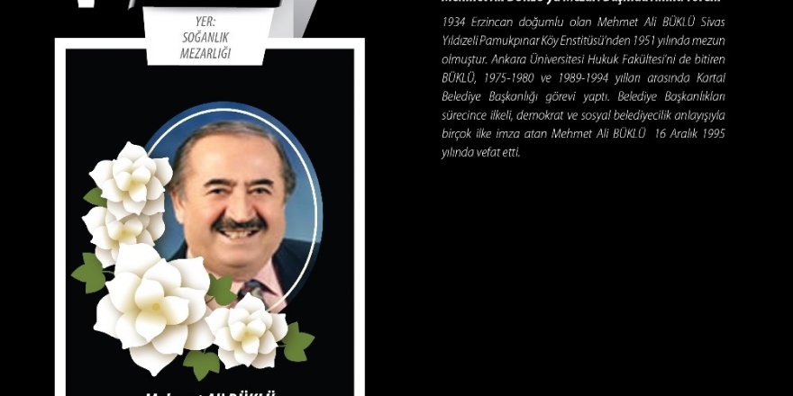 Kartal Belediyesi Eski Başkanlarından Mehmet Ali Büklü Kabri Başında Anılacak