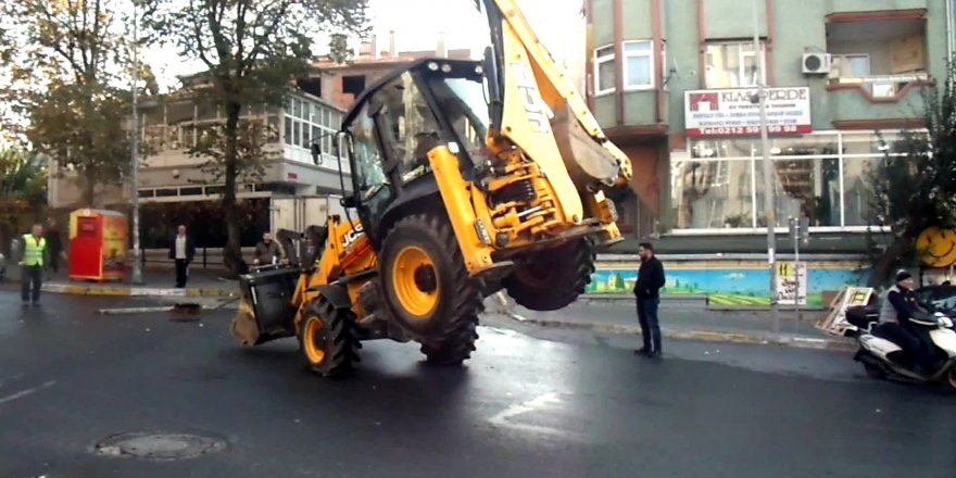 KEPÇEYLE 'AKROBATİK' HAREKET YAPAN OPERATÖRE CEZA