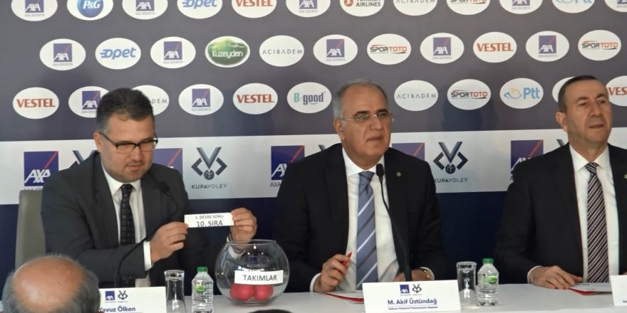 AXA SİGORTA KUPA VOLEY ERKEKLER KATEGORİSİ 1'İNCİ ETAP KURALARI ÇEKİLDİ