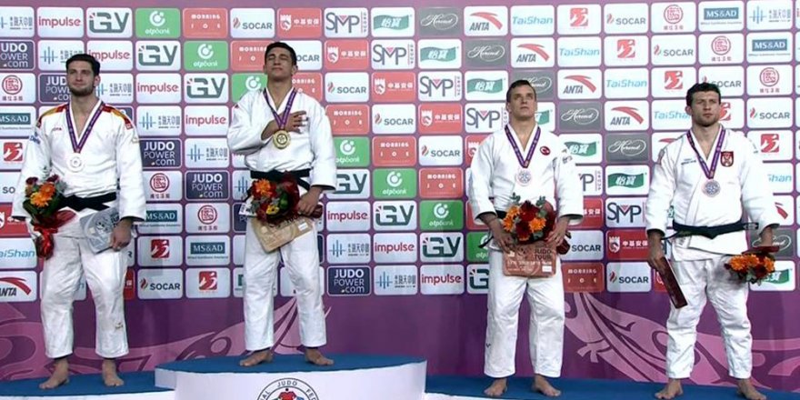 MİLLİ JUDOCU MİKAİL ÖZERLER BRONZ MADALYA KAZANDI