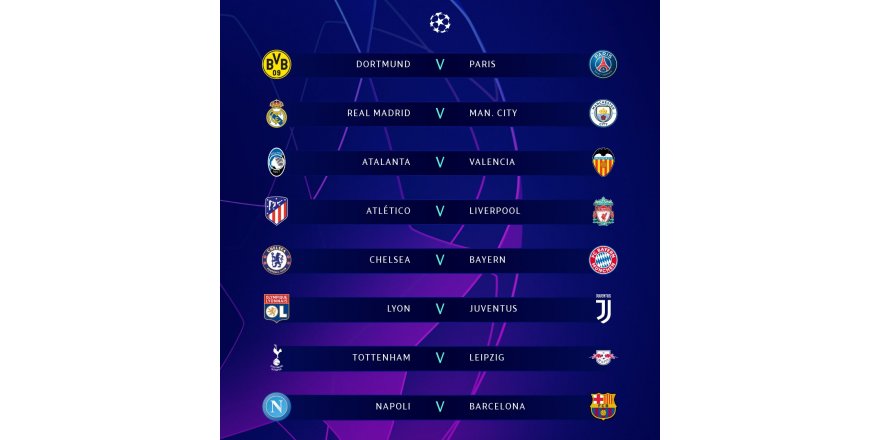 ŞAMPİYONLAR LİGİ'NDE DEV EŞLEŞMELER