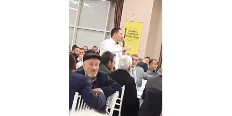 TAKSİCİLERİN TOPLANTISINDA KAVGA 