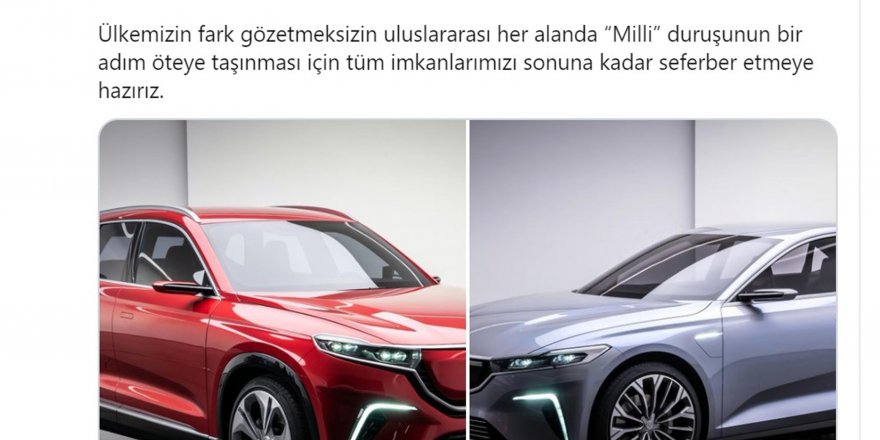 MANSUR YAVAŞ'TAN 'YERLİ OTOMOBİL' PAYLAŞIMI 