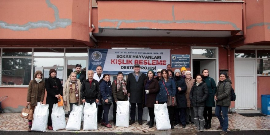 Kartal Belediyesi’nden Sokaktaki Sevimli Dostlara Mama Desteği