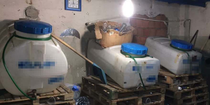 YILBAŞI ÖNCESİ 2 İLÇEDE SAHTE İÇKİ OPERASYONU