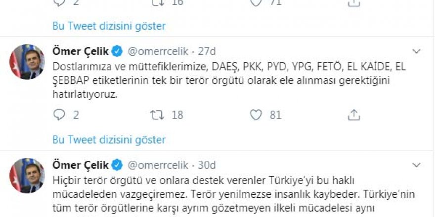 AK PARTİ'Lİ ÇELİK: TERÖR YENİLMEZSE İNSANLIK KAYBEDER