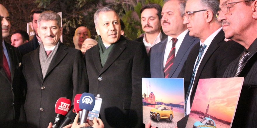 İSTANBUL VALİSİ YERLİKAYA'DAN  TAKSİCİLERE YENİ YIL ZİYARETİ