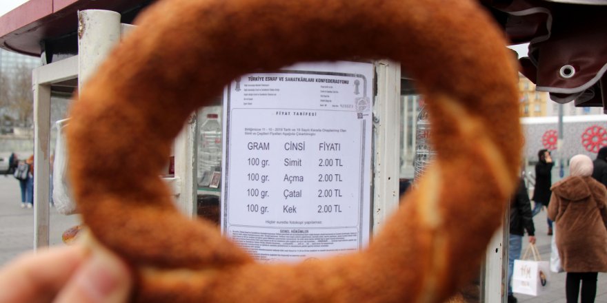 İSTANBUL'DA SİMİT FİYATLARI ARTTI