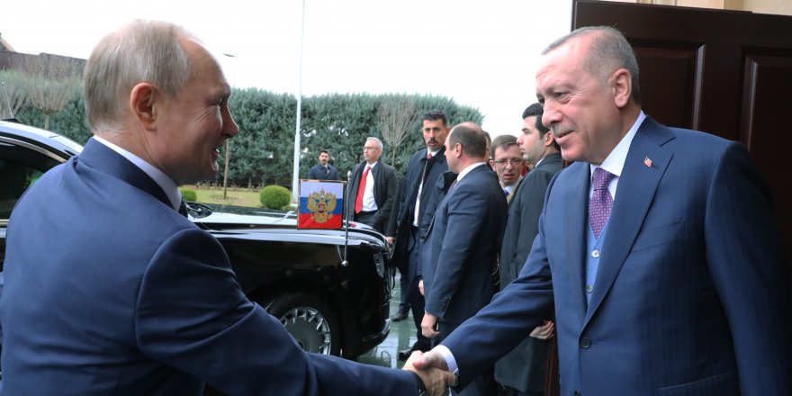 CUMHURBAŞKANI ERDOĞAN PUTİN GÖRÜŞMESİ BAŞLADI