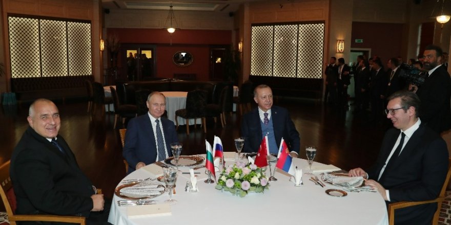 Cumhurbaşkanı Erdoğan, Liderleri Yemekte Ağırladı