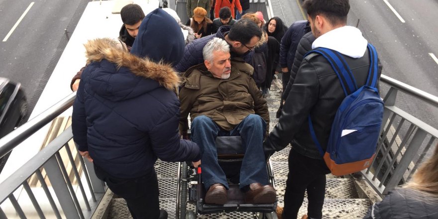 BEŞYOL METROBÜS DURAĞINDA ENGELLİLERE ASANSÖR İŞKENCESİ SÜRÜYOR