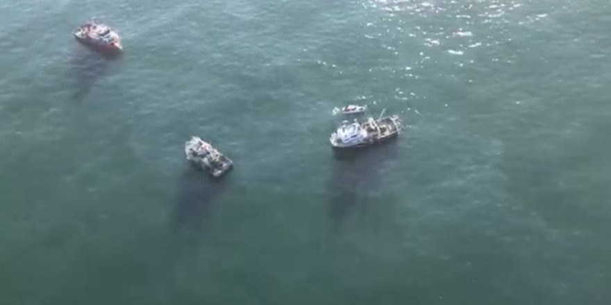 Kayıp 3 Kişiyi Arama Çalışmaları Havadan Görüntülendi