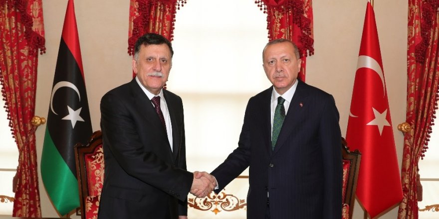 Cumhurbaşkanı Erdoğan Libya Başbakanı Es-serrac’ı Kabul Ediyor