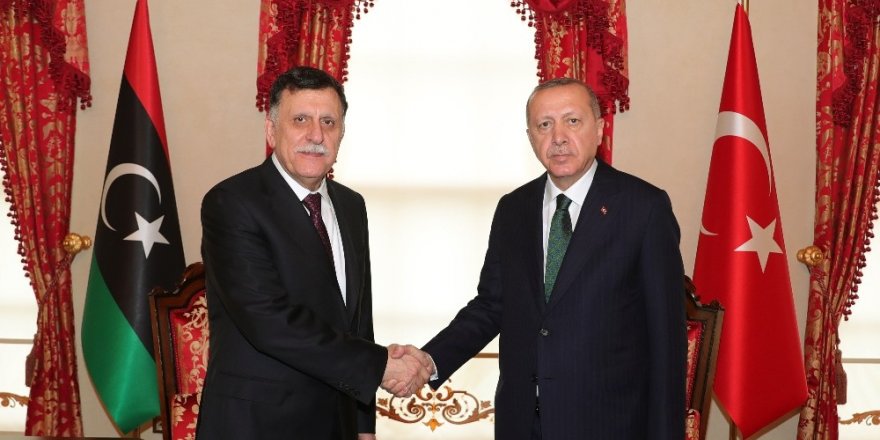 Cumhurbaşkanı Erdoğan İle Libya Başbakanı Es-serrac Görüşmesi Sona Erdi