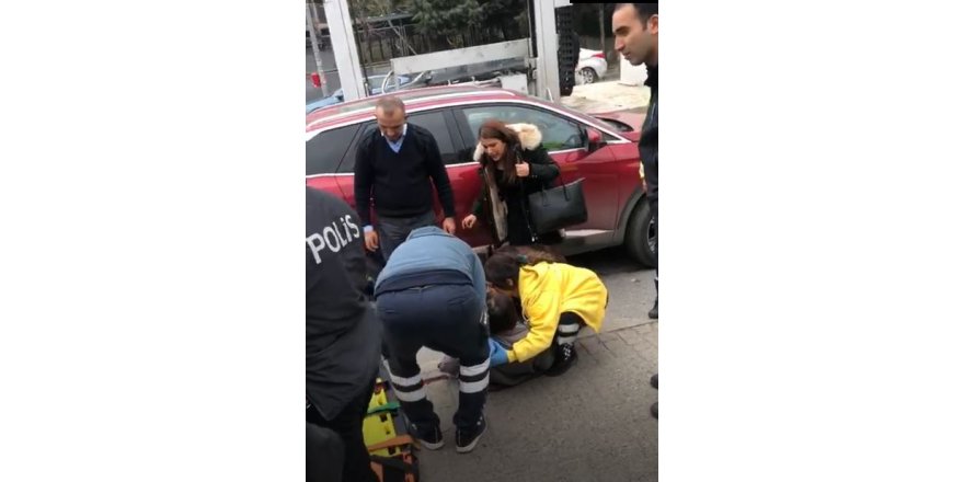 ÇEKİCİNİN KALDIRDIĞI ARAÇTAN DÜŞTÜĞÜ ÖNE SÜRÜLEN KADIN YARALANDI
