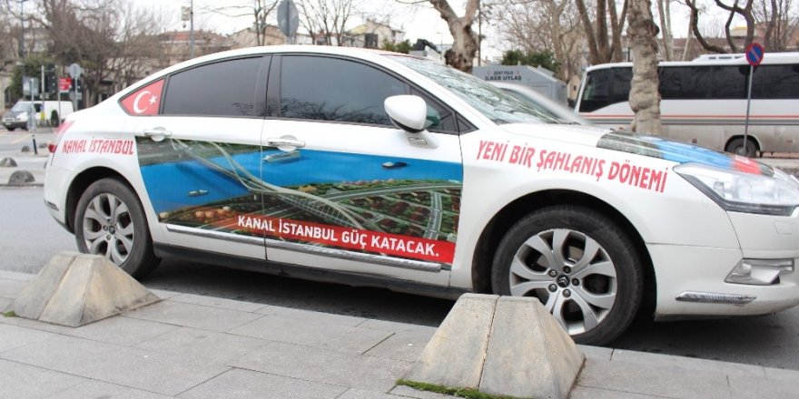 Dsp Eski Genel Başkan Adayı Özavcı, Kanal İstanbul’a Destek İçin Aracını Giydirdi