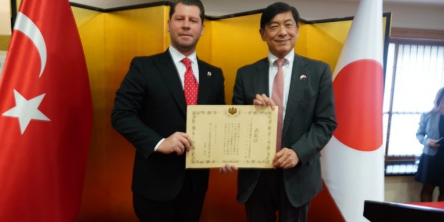 Şerif Tosyalı’ya Japonya’dan Büyükelçilik Özel Ödülü