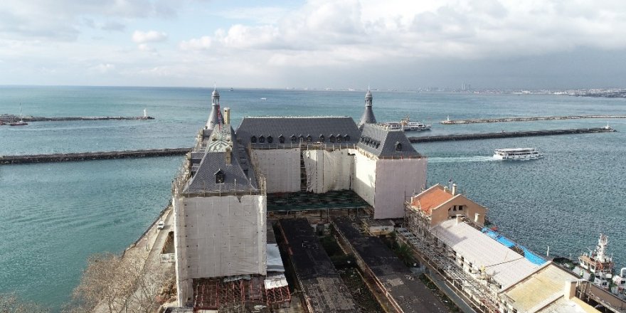 Restorasyon Çalışmalarında Sona Gelinen Haydarpaşa Garı Havadan Görüntülendi