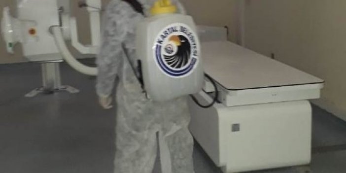 Kartal Belediyesi, İlçedeki Sağlık Kuruluşlarını İkinci Kez Dezenfekte Etti