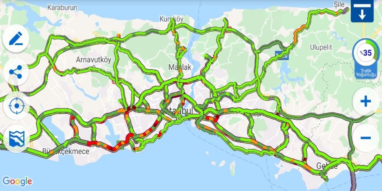 İstanbul’da Trafik Yoğunluğu Korona Virüs Öncesine Geri Döndü