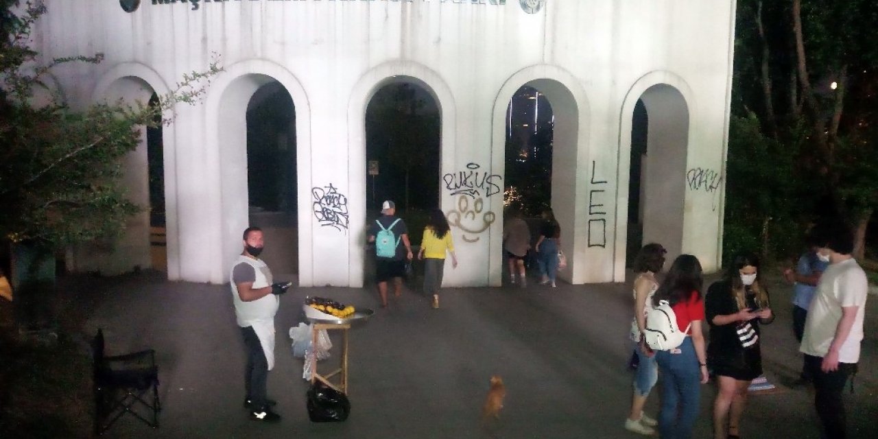 Maçka Parkı’nda Dikkat Çeken Yoğunluk