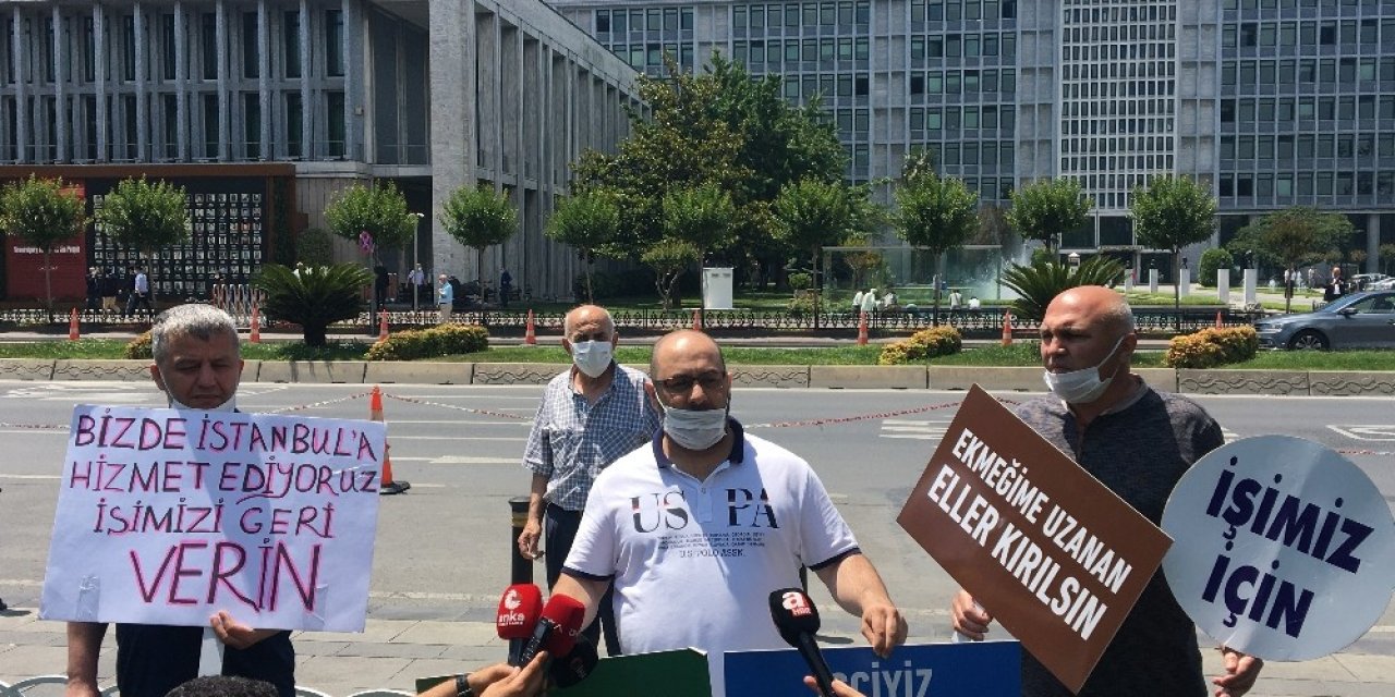 İşten Çıkarılan İspark Çalışanlarının İbb Önündeki Eyleminde Gerginlik