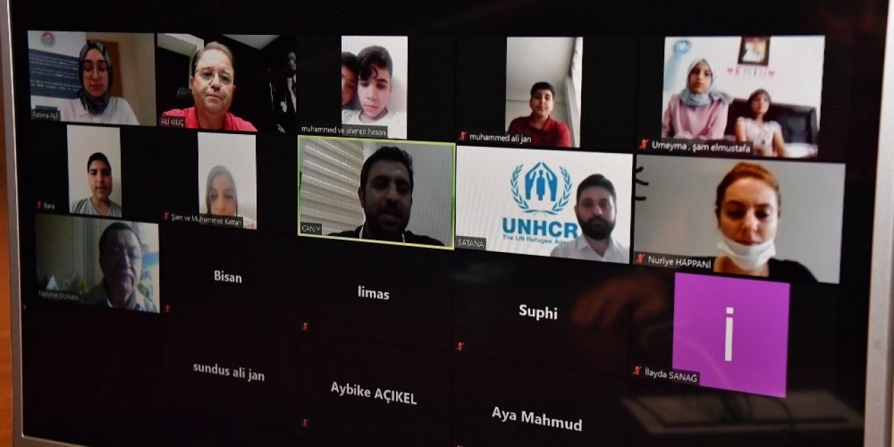 Başkan Ali Kılıç Mülteci Çocuklarla Telekonferans İle Buluştu